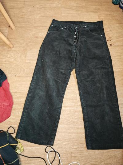 LEVI S 501 Pantalon Cordon Noir Vintage Homme Jeans W29 L32 Excellent �tat
