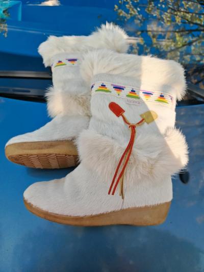 Bottes d'hiver Tecnica vintage cuir doubl�es pointure 39 excellent �tat d'origine