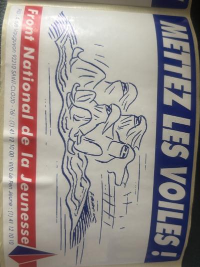 Autocollant Ancien Campagne LE PEN