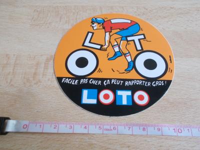 Autocollant vintage Jeu   LOTO