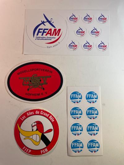 lot stickers autocollants aeromodelisme