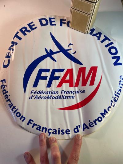 sticker autocollant grand format FFAM AEROMODELISME