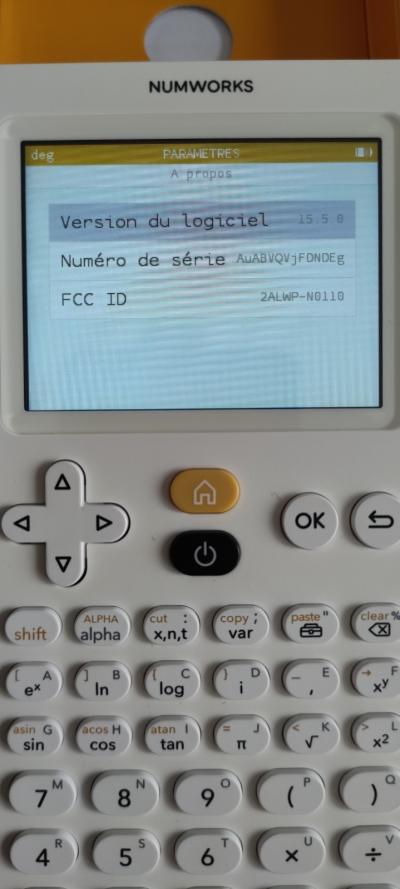 NumWorks N0110 v15.5.0   Unlocked Bootloader   Rare Collector   Mint Condition