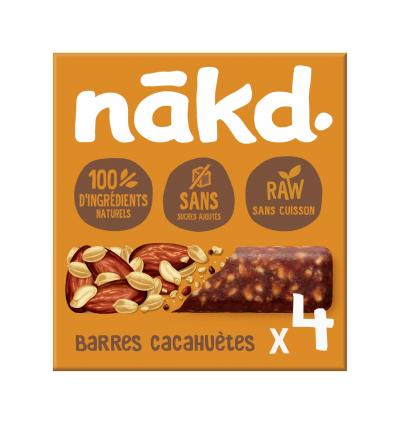 Barres tendres de dattes et cacahuetes, sans sucre ajoute