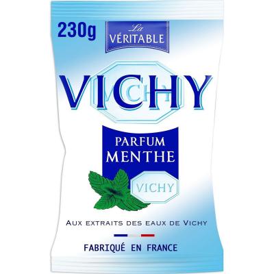 Lot de 3  sachets de pastilles eau thermale Vichy � la menthe