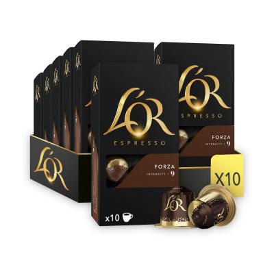 L'OR Forza   100 Capsules de Caf� intensit� 9   Compatibles Nespresso�  (lot de