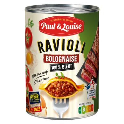 Ravioli Bolognaise 400g  P�te aux  ufs   50% de farce  100% viande origine Fr...