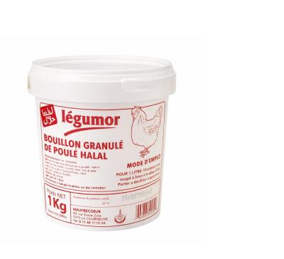 Bouillon granul� de poule Halal 1 kg   pr�paration pro   L�gumor