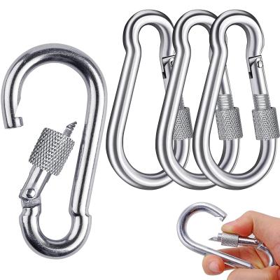 Lot de 4 mousquetons en acier inoxydable  Capacit� de charge  200 kg  Mousque...