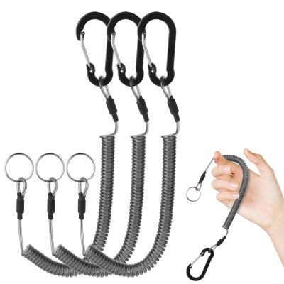 Elevatech Lot de 3 cordons de p�che enroul�s de s�curit� r�tractables et robu...