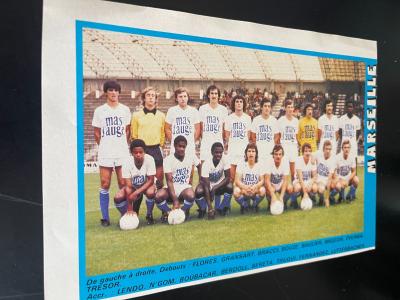 coupure presse clipping   �quipe OM OLYMPIQUE DE MARSEILLE  70s