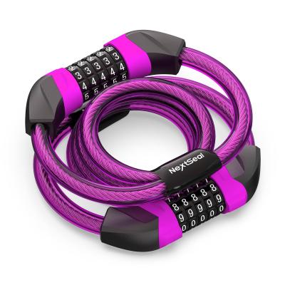 Antivol Trotinette Electrique, 105CM-12MM Antivol V�lo � Double C�ble, 5Chiff...