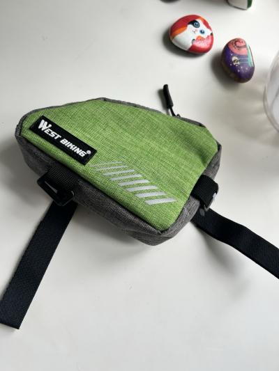 Sacoche de cadre v�lo WEST Biking verte neuve