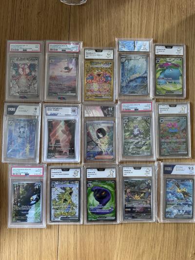 Pok�mon   Master Set 151 complet   cartes grad�es   �tincelles D�ferlantes