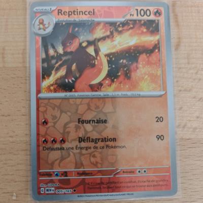 Carte Pokemon Reptincel RARE reverse EV3.5 MEW 151 fr Neuf