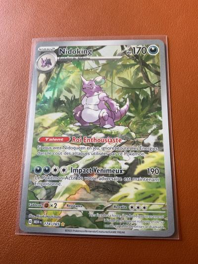 Carte Pokemon NIDOKING   AR EV3.5 MEW FR 151   174-165   Neuf