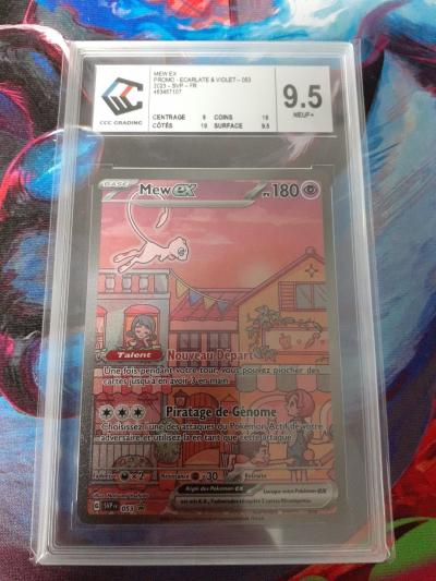 Carte Pokemon Mew ex 053 SVP Black Star Promos 2023 CCC 9.5 151 Alternative Fr