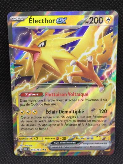 Carte Pokemon ELECTHOR EX   EV3.5 MEW FR 151   145-165   Neuf
