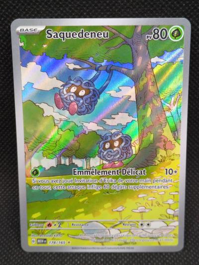 Carte Pokemon SAQUEDENEU   AR EV3.5 MEW FR 151   178-165   Neuf