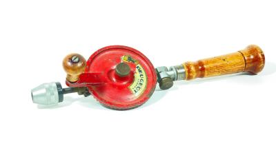 Ancienne Chignole Peugeot Fr�res Perceuse � Main Bois Outil Vintage Atelier