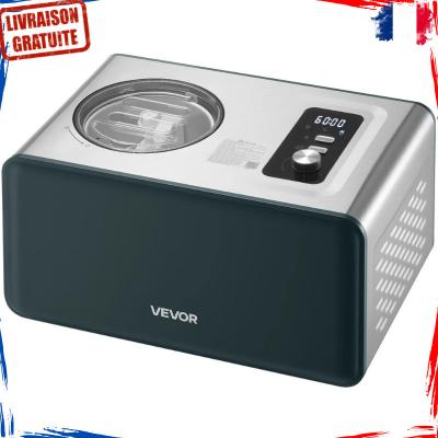 Machine � Glace Automatique 1,5L Compresseur 3 Modes Sorbeti�re �lectrique