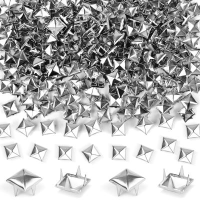 Lot de 200 rivets carr�s en m�tal  Pour cuir, bricolage, punk  Argent�  Pour ...