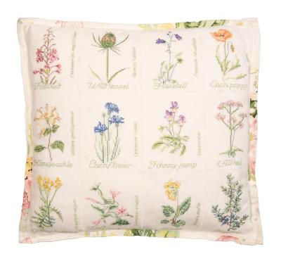 Thea Gouverneur  Kit de point de croix compt�  Coussin Fleur sauvage  Aida  1...