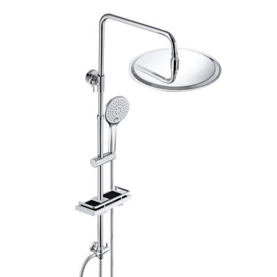 Colonne de Douche Acier inoxydable avec Douchette Salle de Bain R�glable en H...