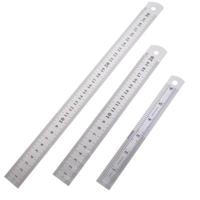 3 Pi�ces Stainless Steel Ruler, R�gles M�talliques en Acier Inoxydable, R�gle...