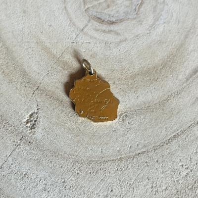 Pendentif carte �le de la R�union