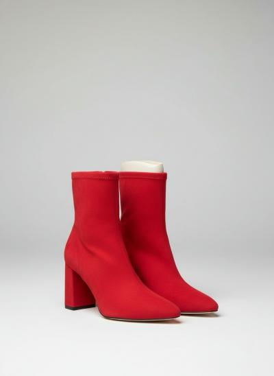 ZARA      STIVALETTI ELASTICIZZATI ROSSI N 37