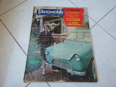L'Automobile Magazine 143 1958 Vespa 400 Daf Peugeot 350 French