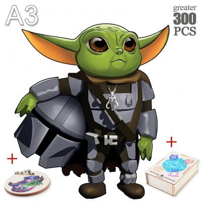 Puzzle Star Wars Baby Yoda Il Mandaloriano Darth Vader 300 Pezzi Formato A3