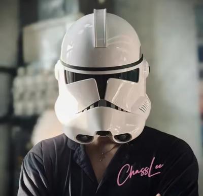 Casco Star Wars Maschera Bianca PVC Cosplay Costume Clone Storm Trooper Base