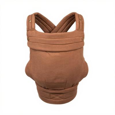 Mochila portabeb�s ergon�mica suave c�moda porteo beb� color Moca