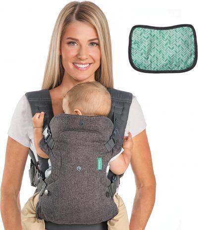 Infantino Porte B�b� Flip 4 en 1 Ergonomique avec Bavoir, 4 Fa�ons de Porter Con