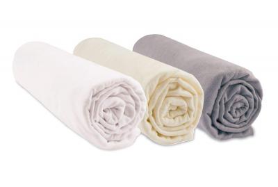 Lot de 3 Draps Housse 70x140 cm Lit B�b� Lit Enfant 70 x 140 | Coton Bio