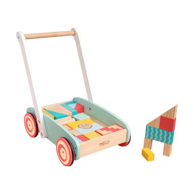 Trotteur b�b� en bois Montessori, activit� de pouss�e traditionnelle et jouet