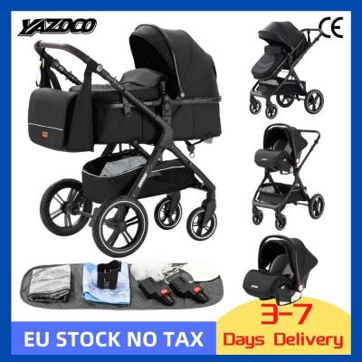 Poussette B�b� Landau 3 en 1 L�g�re Compacte Pliable Voyage Facile Confort Neuf