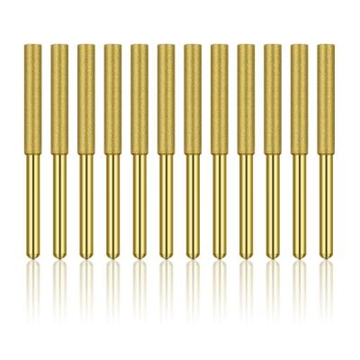 12 Pcs Diamant Aff�teur de Tron�onneuse, Haute Duret� Titane Plaqu� Burr Meul...