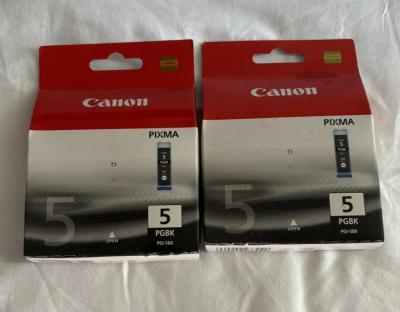 Lot De Deux Canon PGI 5BK Cartuchos De Tinta Negra Originales, Nuevos