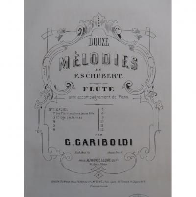 SCHUBERT Franz Les Plaintes de la Jeune Fille Piano Fl�te ca1867