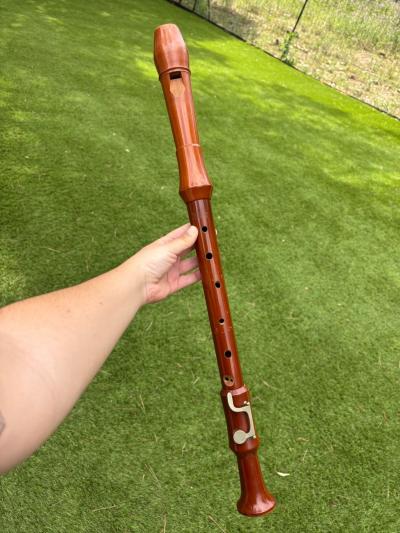 Fl�te � bec t�nor 64cm doigt� BAROQUE Alexander Heinrich Vintage Allemande