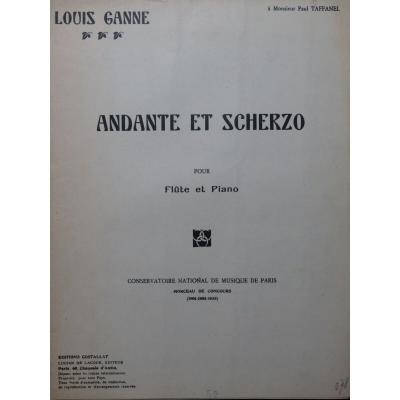 Ganne Louis Andante And Scherzo Flute Piano