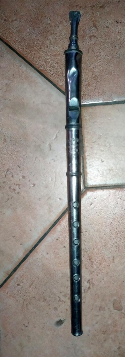 Rare Flute droite WWI Ch.Mathieu Paris C.1900 Modele 3 en RE