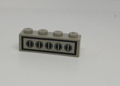 LEGO Espace : Brique 1 x 4 interrupteur    R�f 3010p41 gris clair   Set 918