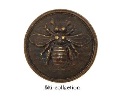 Bot�n Abeille Establecimiento de Ense�anza Francia Siglo XIX 17 mm