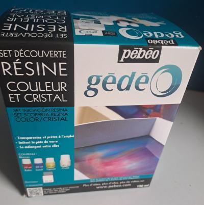 Set de d�couverte Resine epoxy crystal colour G�d�o P�b�o kit d�marrageresin