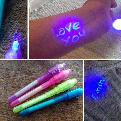 Stylo magique Lot De 4 Piece Encre Invisible Lumi�re Noire Dessin Loisir Creatif