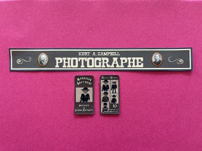 Playmobil Western   Photographe  autocollant   Sticker Maison Western